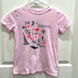 CrewCuts girl size 10-11. Pink with popular California areas.